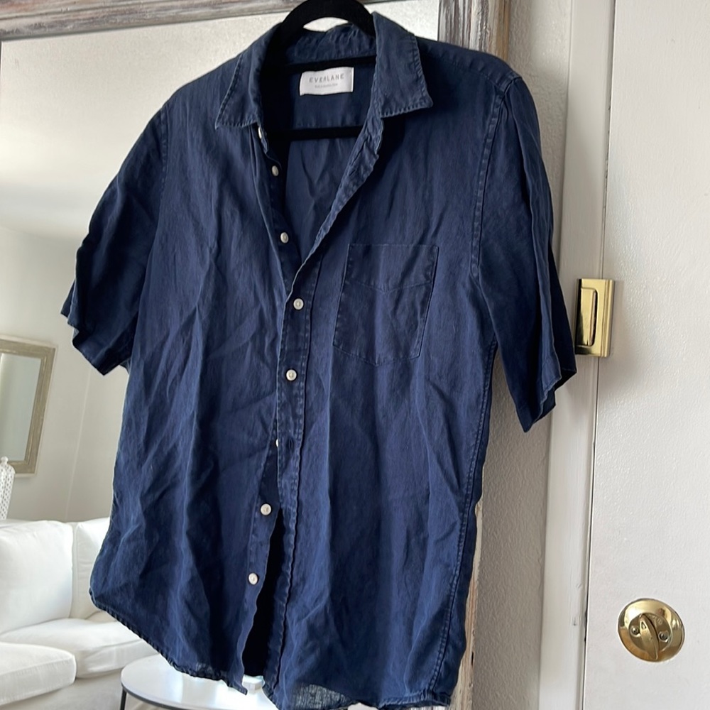 Linen Button Down